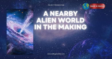 A Nearby Alien World in the Making
